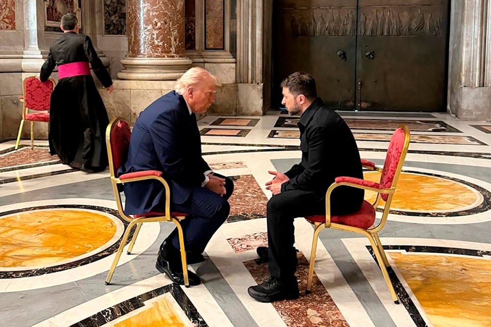 Zelensky says discussed air defense, sanctions with Trump in Vatican