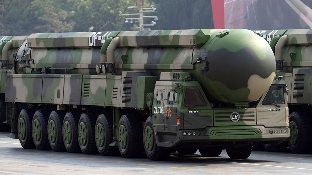 A Chinese Dongfeng-41 intercontinental strategic nuclear missile (AP)