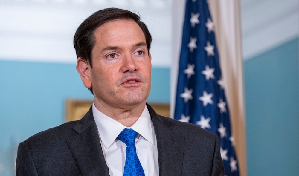 Secretary of State Marco Rubio speaks during a meeting with Spanish Foreign Minister José Manuel Albares at the State Department, Thursday, May 22, 2025, in Washington. (AP)