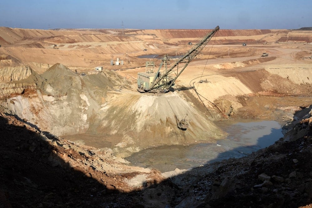 FILE - A view of an ilmenite open pit mine in a canyon in the central region of Kirovohrad, Ukraine, Wednesday, Feb. 12, 2025. (AP Photo/Efrem Lukatsky, File)