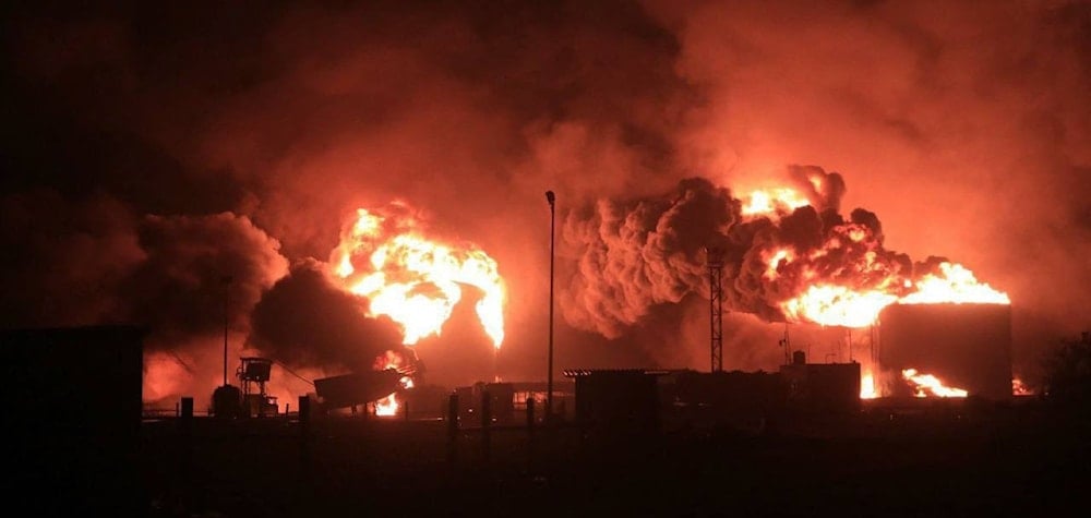The port of Hodeidah was targeted by Israeli airstrikes. (X, @SawsanaMehanna)