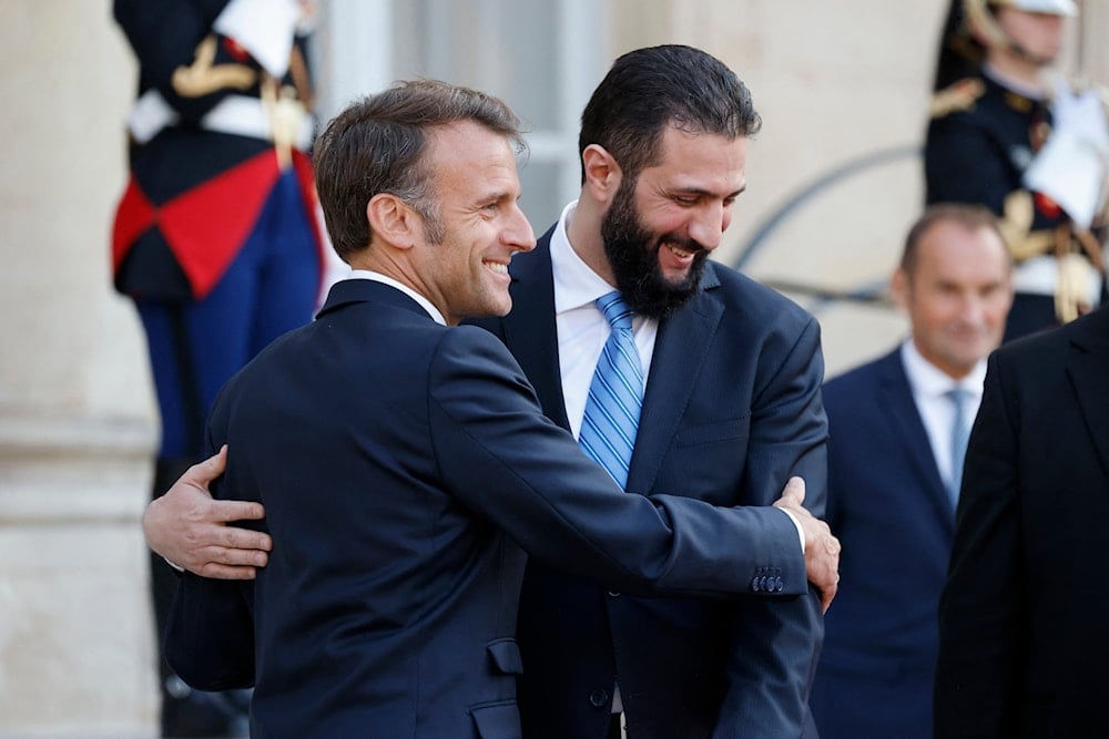 Al-Sharaa meets with Macron, announces indirect talks with 'Israel'