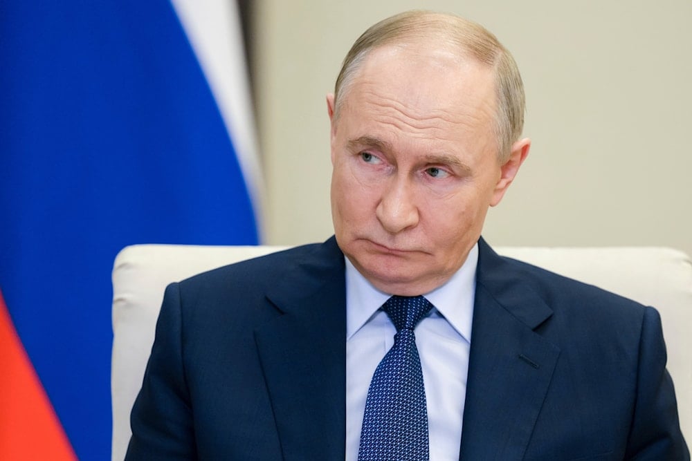 Russian President Vladimir Putin chairs a meeting of the Council for strategic development and national projects in Moscow, Russia, Friday, June 6, 2025. (Gavriil Grigorov, Sputnik, Kremlin Pool Photo via AP)