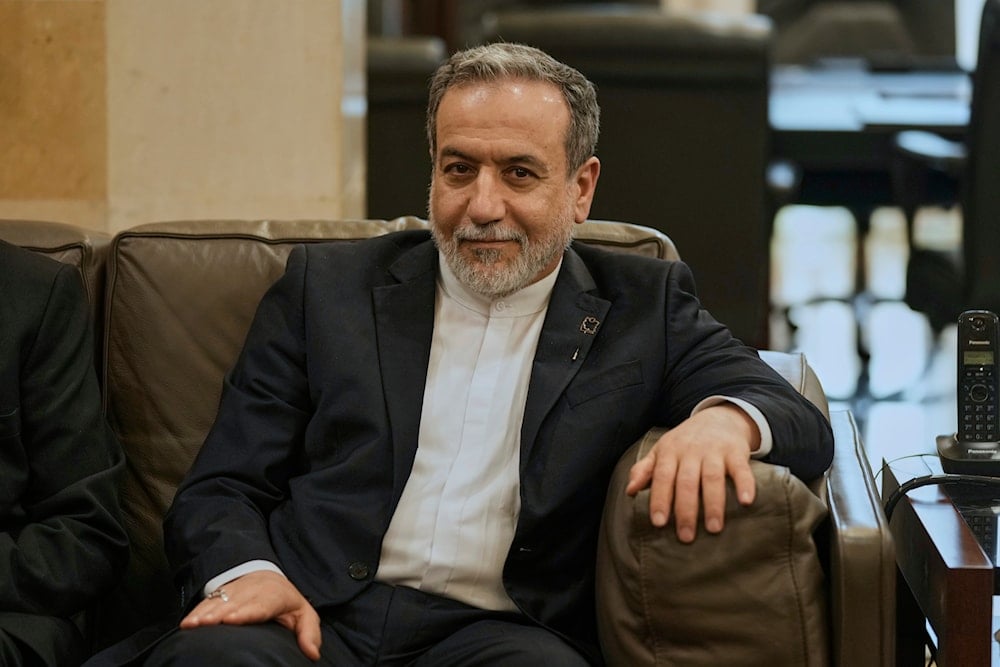 Iranian Foreign Minister Abbas Araghchi meets with Lebanese Prime Minister Nawaf Salam in Beirut, Lebanon, on June 3, 2025. (AP Photo/Bilal Hussein)