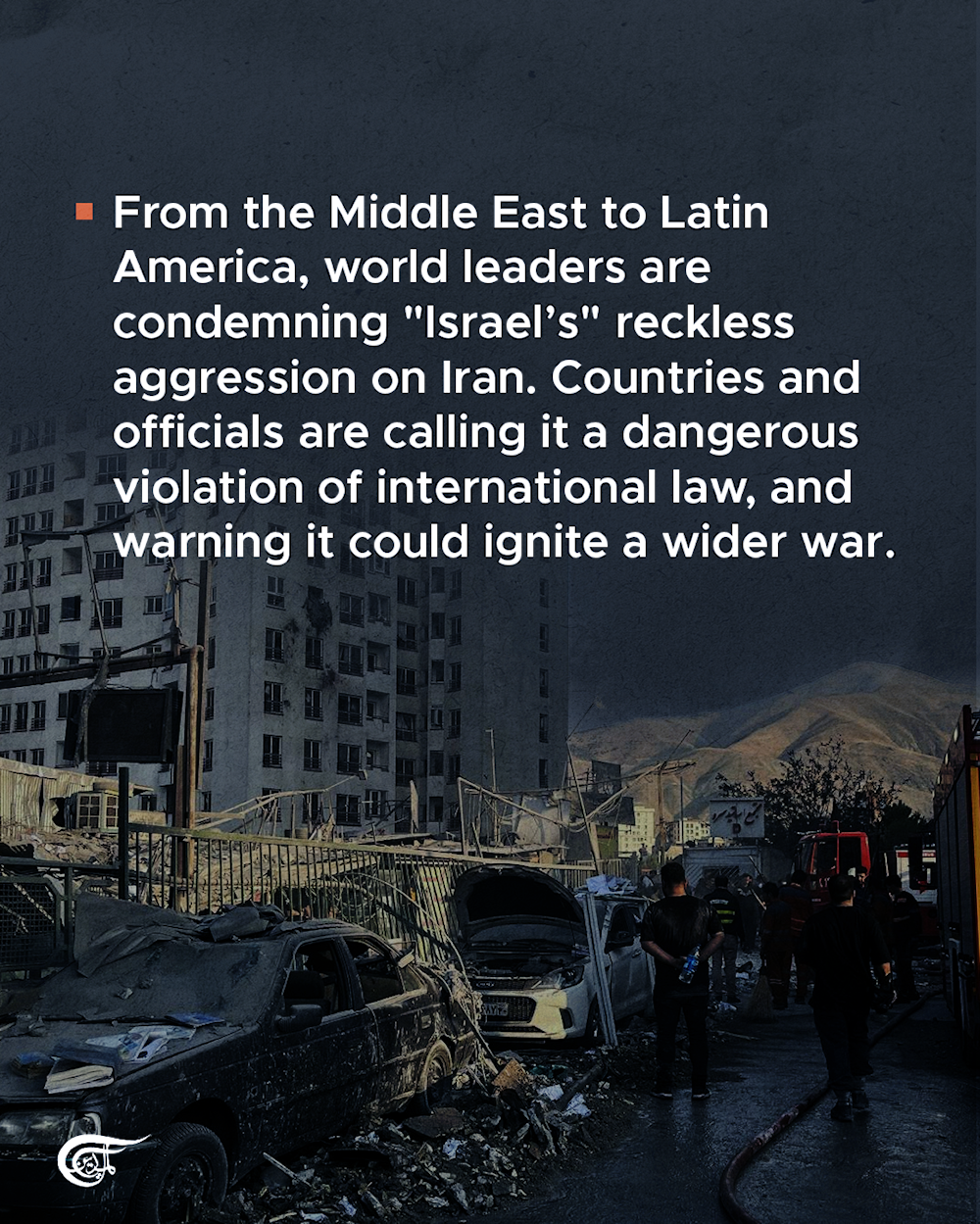 Global outrage over 'Israel's' aggression on Iran