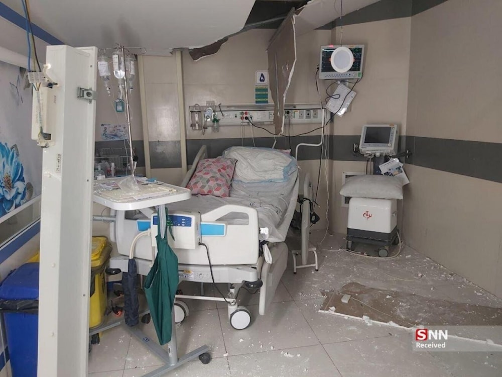 On Monday morning, the Zionist regime carried out a missile attack on Farabi hospital in the border city of Kermanshah, west of the country (Tehran Times)