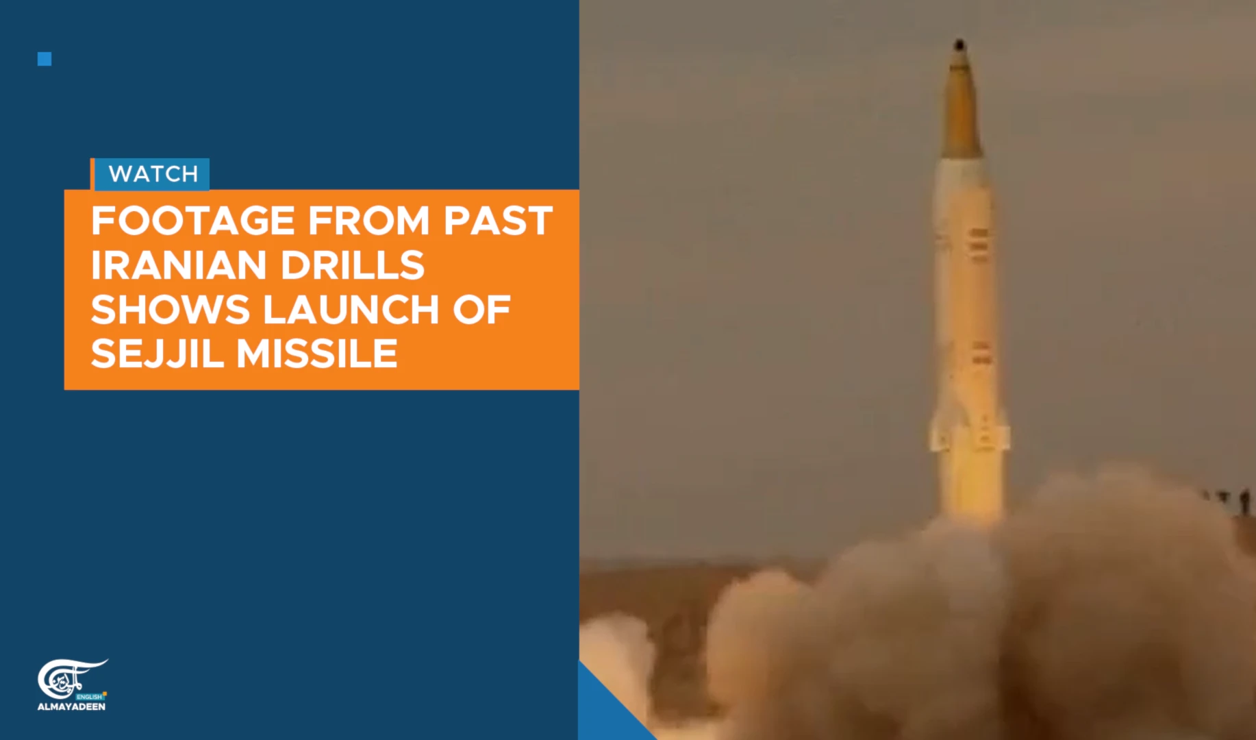 Footage from past Iranian drills shows launch of Sejjil missile