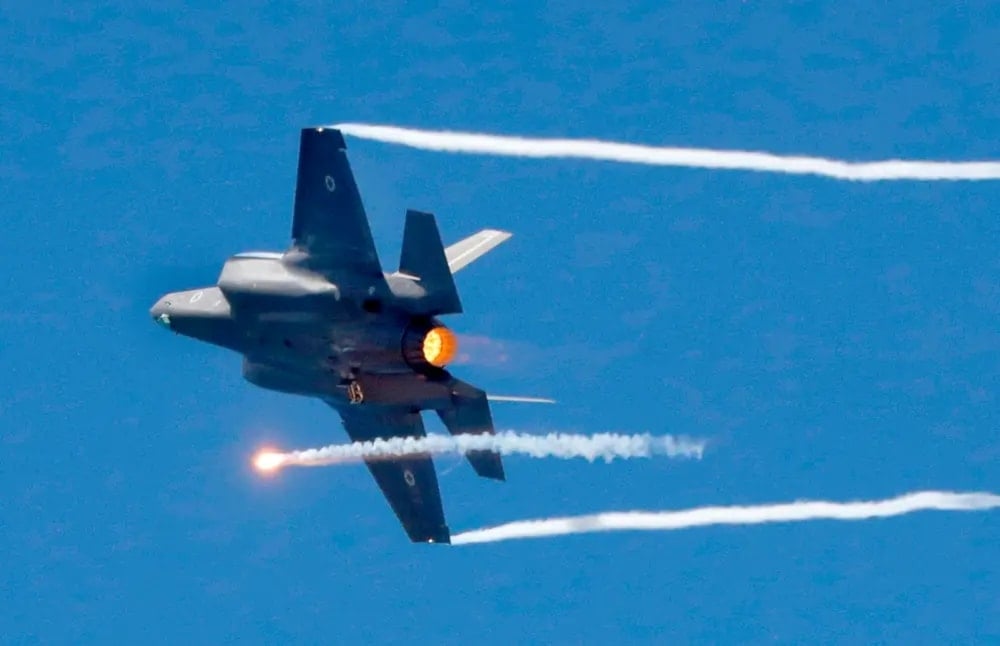 An Israeli F-35I Adir fighter jet appears in this undated photo (Jack Guez/AFP)