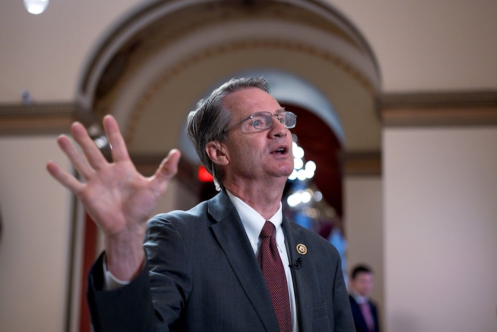  Rep. Tim Burchett, R-Tenn., speaks during a television news interview at the Capitol in Washington, Friday, June 14, 2024. (AP)