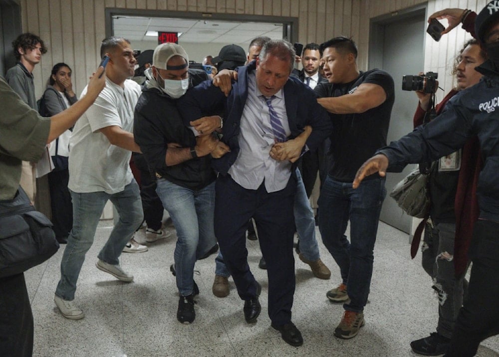New York City Comptroller Brad Lander is placed under arrest by Immigration and Customs Enforcement (ICE) and FBI agents outside federal immigration court on June 17, 2025. (AP)