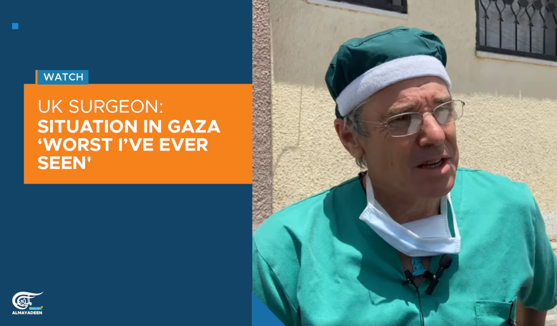 UK surgeon: Situation in Gaza ‘worst I’ve ever seen'