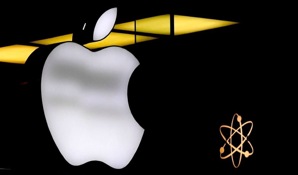 The Apple logo is illuminated at a store in Munich, Germany, Monday, Nov. 13, 2023. (AP)