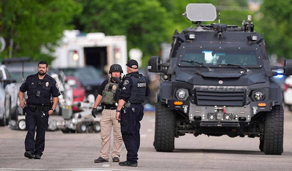 Law enforcement officials investigate after an attack on the Pearl Street Mall Sunday, June 1, 2025, in Boulder, Colo. (AP)