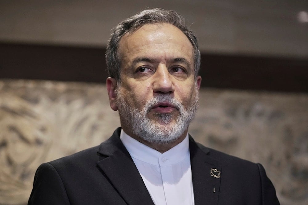 Iranian Foreign Minister Abbas Araghchi speaks to journalists on June 3, 2025, in Beirut (AP)