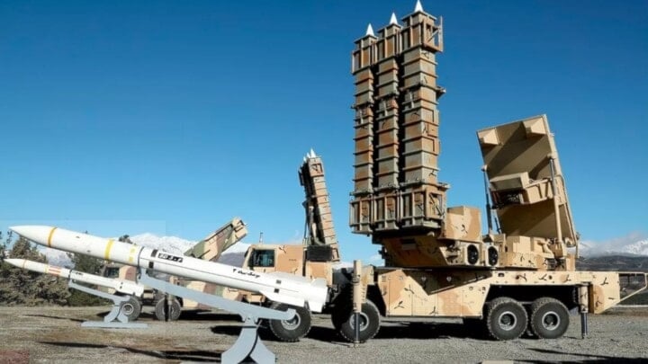 Iran’s Bavar-373 air defense system on display during a military drill (Mehr News Agency)
