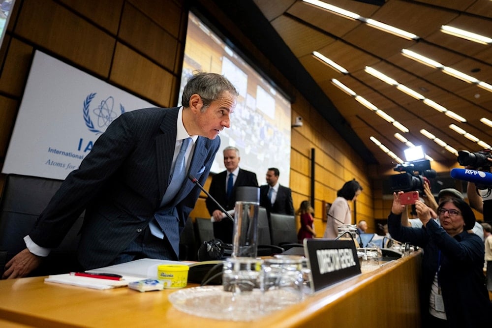 International Atomic Energy Agency (IAEA) Director General, Rafael Grossi, attends an IAEA Board of Governors meeting in Vienna, Austria, Monday, June 23, 2025 (AP)