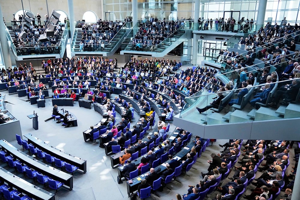 Lawmakers attend the constituent session of the newly elected German Parliament Bundestag in Berlin, Germany, Tuesday, March 25, 2025 (AP)