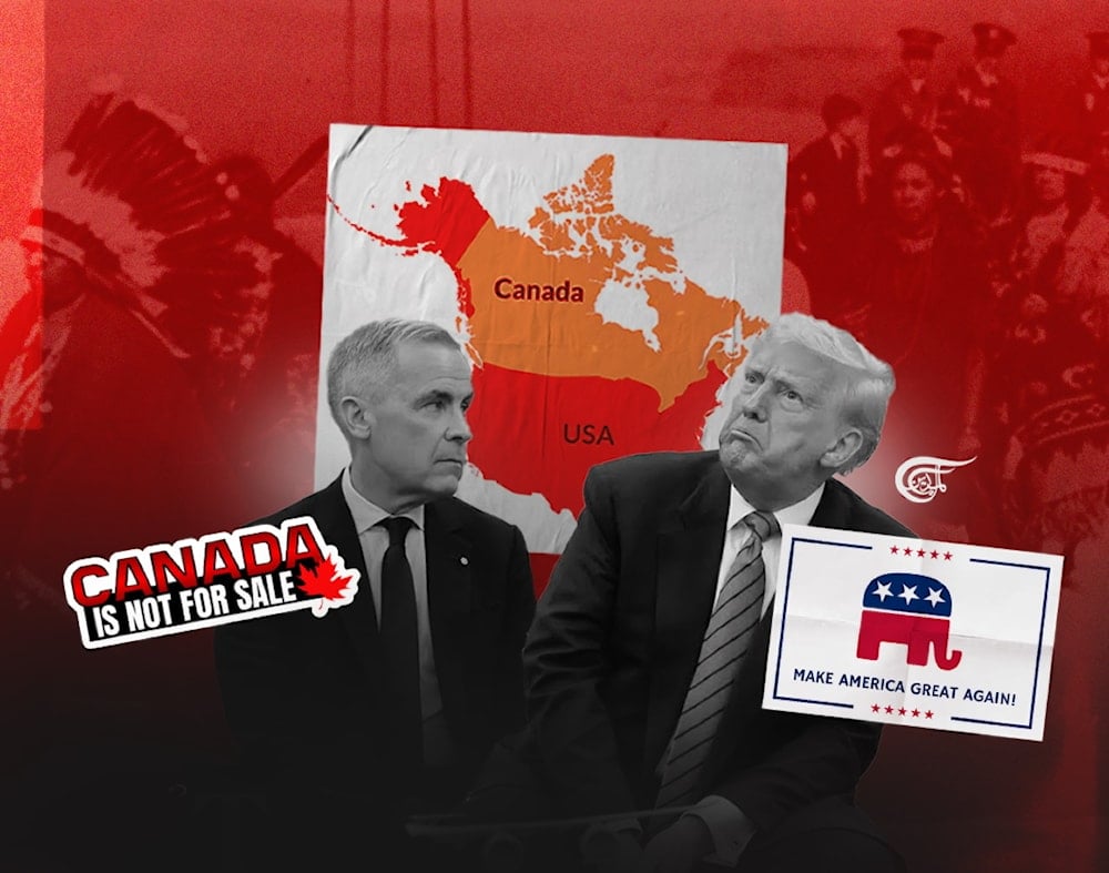 Trump’s threats and the dangers of national outrage in Canada (Illustrated by Zeinab al-Hajj for Al Mayadeen English)