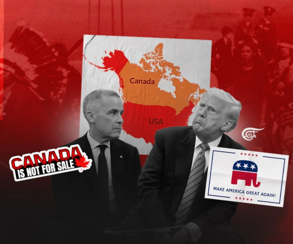Trump’s threats and the dangers of national outrage in Canada (Illustrated by Zeinab al-Hajj for Al Mayadeen English)