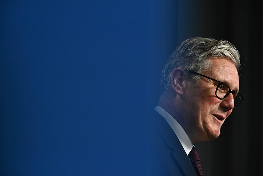 Britain's Prime Minister Keir Starmer addresses a press conference during the NATO summit in The Hague, Netherlands, Wednesday, June 25, 2025. (Ben Stansall/Pool Photo via AP)