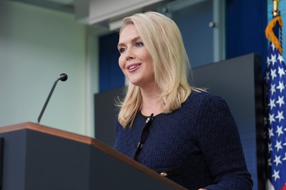 White House press secretary Karoline Leavitt speaks during a briefing at the White House, on June 3, 2025, in Washington. (AP Photo/Evan Vucci)