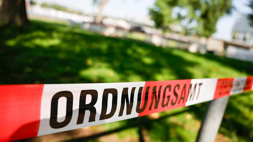 A cordon in place in Cologne following the discovery of three Second World War bombs (AP)