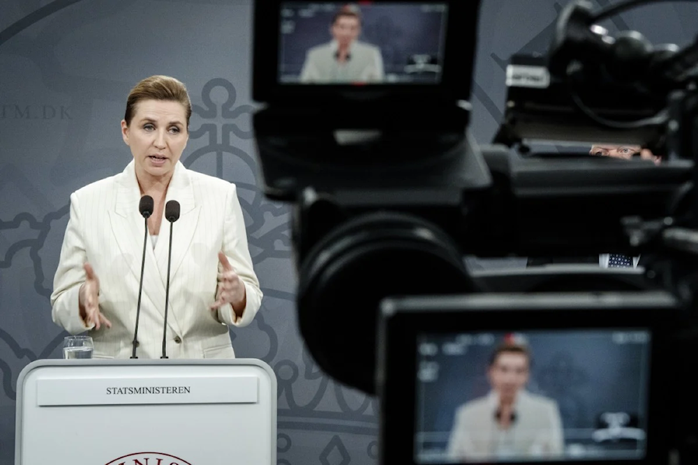 Denmark’s Prime Minister Mette Frederiksen at a press conference, June 5, 2025, Denmark (AFP)