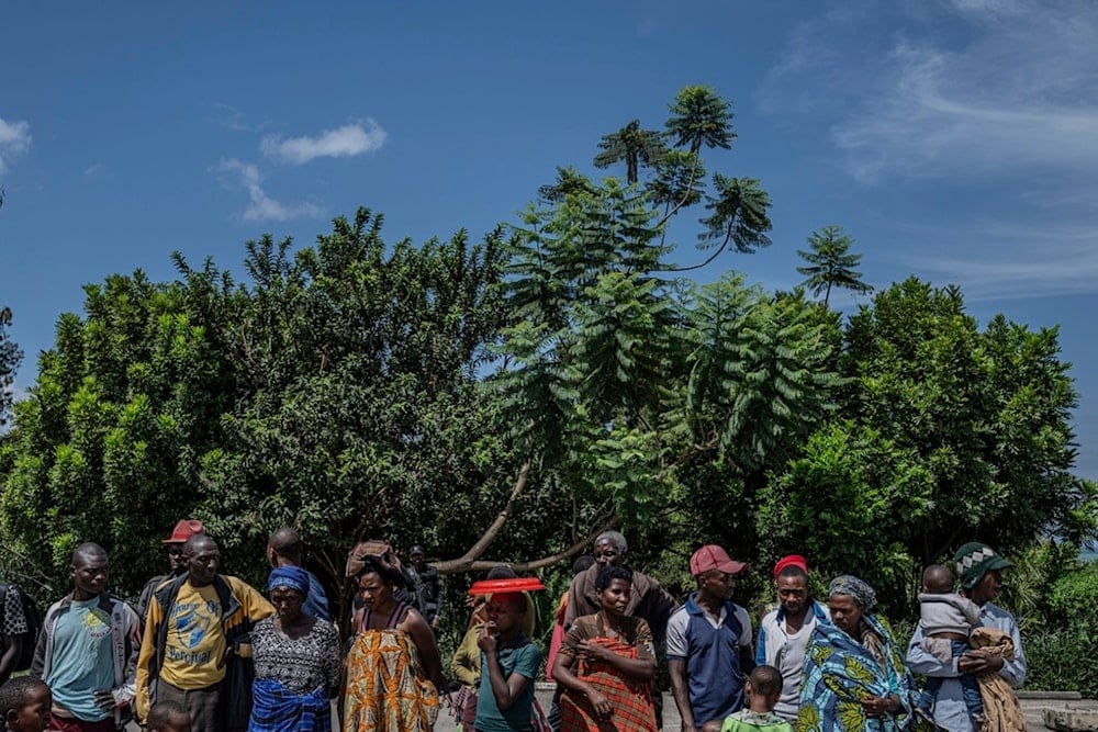 Rwandan refugees who were living in eastern Congo since the 1994 Rwanda genocide wait for repatriation from Goma, Democratic Republic of the Congo, on Saturday, May 17, 2025 (AP)