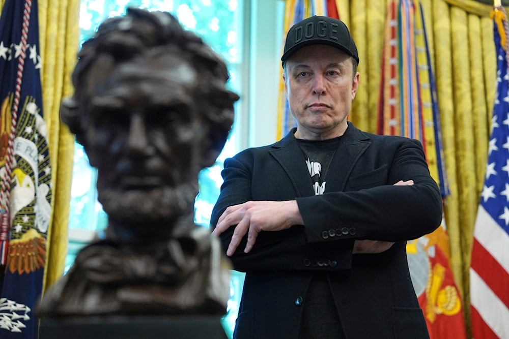FILE - Elon Musk listens as President Donald Trump speaks during a news conference in the Oval Office of the White House, May 30, 2025, in Washington. (AP)