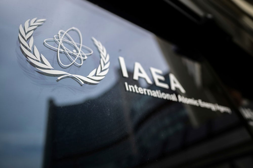 The International Atomic Energy Agency (IAEA) in Vienna, Austria, on June 23, 2025. (AP Photo/Michael Gruber)
