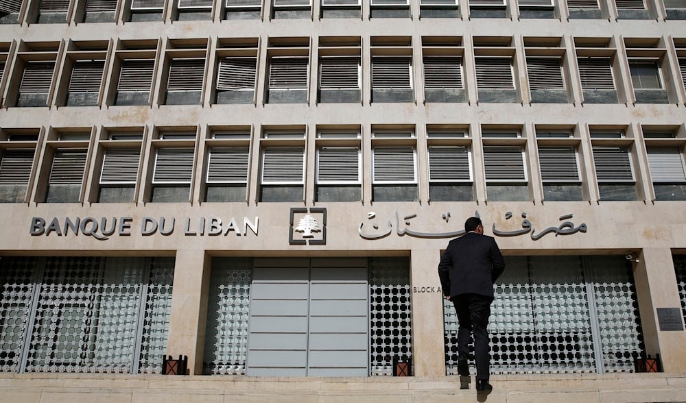 This Jan. 22, 2019, file photo, a man heads to the Lebanese central bank in Beirut, Lebanon. (AP)