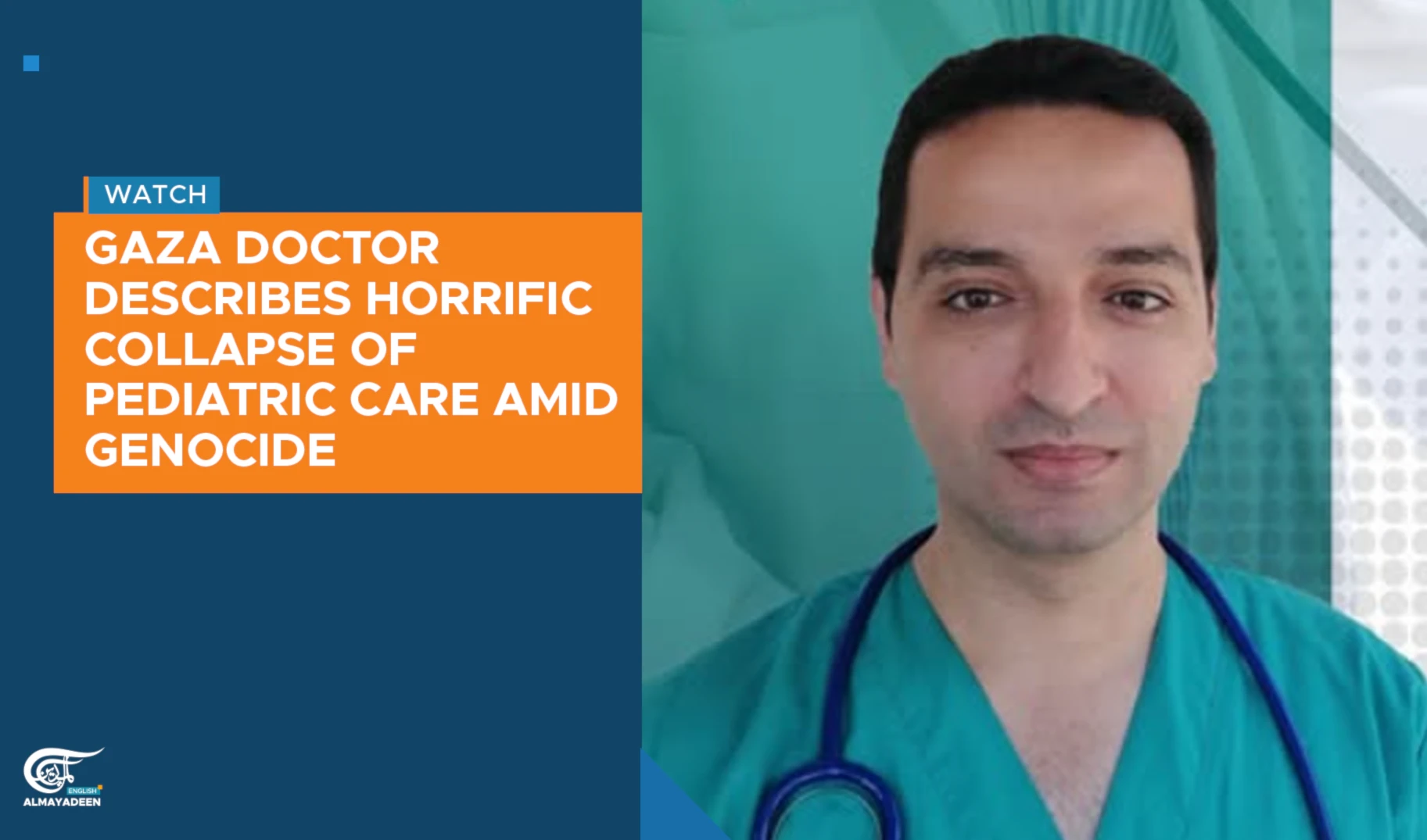 Gaza doctor describes horrific collapse of pediatric care amid genocide