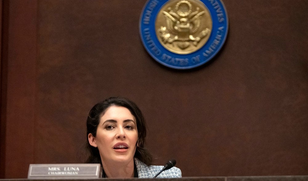 Rep. Anna Paulina Luna, R-Fla., speaks during a hearing of the House Task Force on the Declassification of Federal Secrets on Capitol Hill, Tuesday, April 1, 2025, in Washington. (AP)