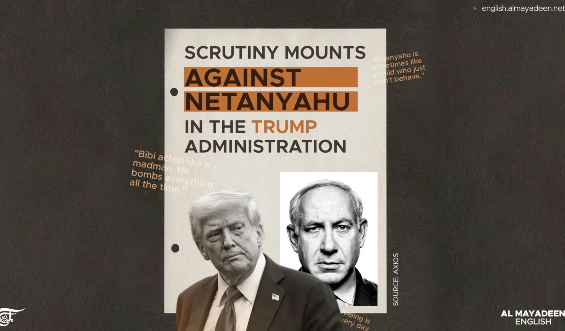 Scrutiny mounts against Netanyahu in the Trump administration Scrutiny mounts against Netanyahu in the Trump administration