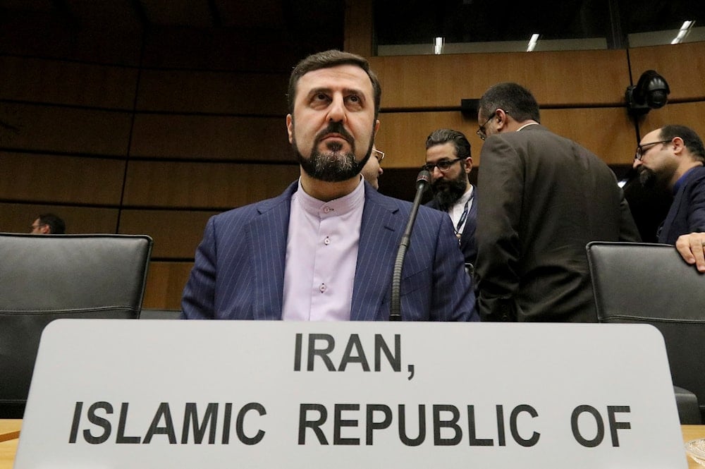 In this Thursday, Nov. 21, 2019 photo, Iran's assistant foreign minsiter, Kazem Gharibabadi, waits for the start of the IAEA board of governors meeting at the International Center in Vienna, Austria (AP)