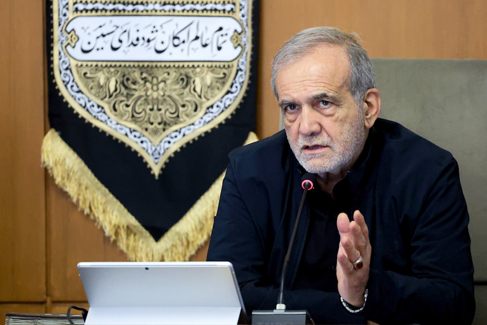 Iranian President Pezeshkian chairs cabinet meeting on July 20, 2025. (President.ir)