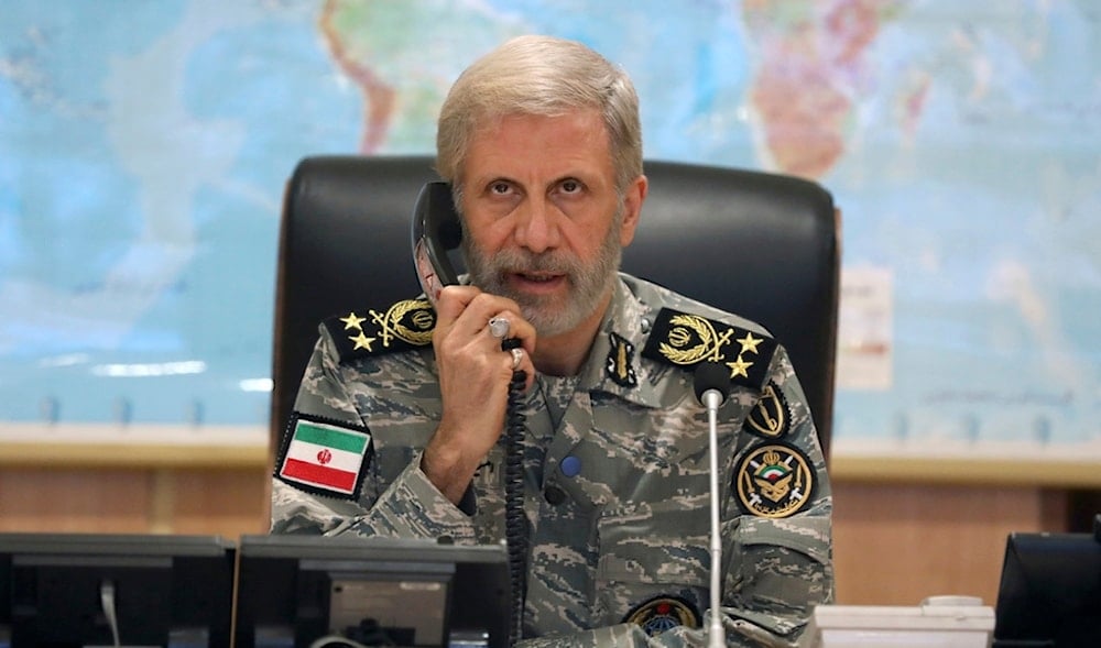 In this photo released on Monday, June 23, 2025, by Iranian army press service, Iran's army commander-in-chief Gen. Amir Hatami attends a meeting in Zolfaghar central headquarters, Iran. (AP)