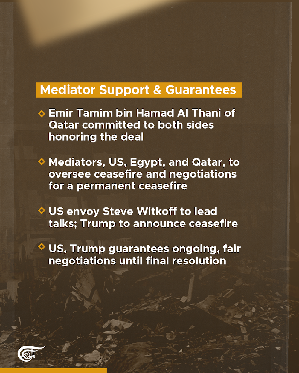 What does the Qatari negotiations framework for Gaza ceasefire reveal?