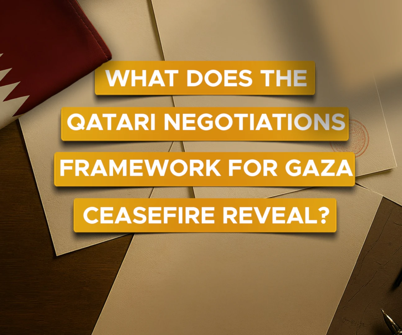 What does the Qatari negotiations framework for Gaza ceasefire reveal? What does the Qatari negotiations framework for Gaza ceasefire reveal?