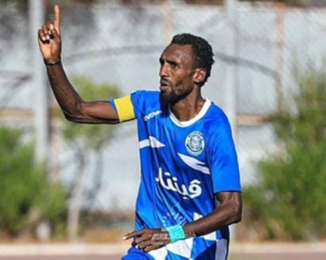 The “Palestinian Pelé” Suleiman al-Obeid, pictured in the Gaza Strip in an undated photograph (Social media)