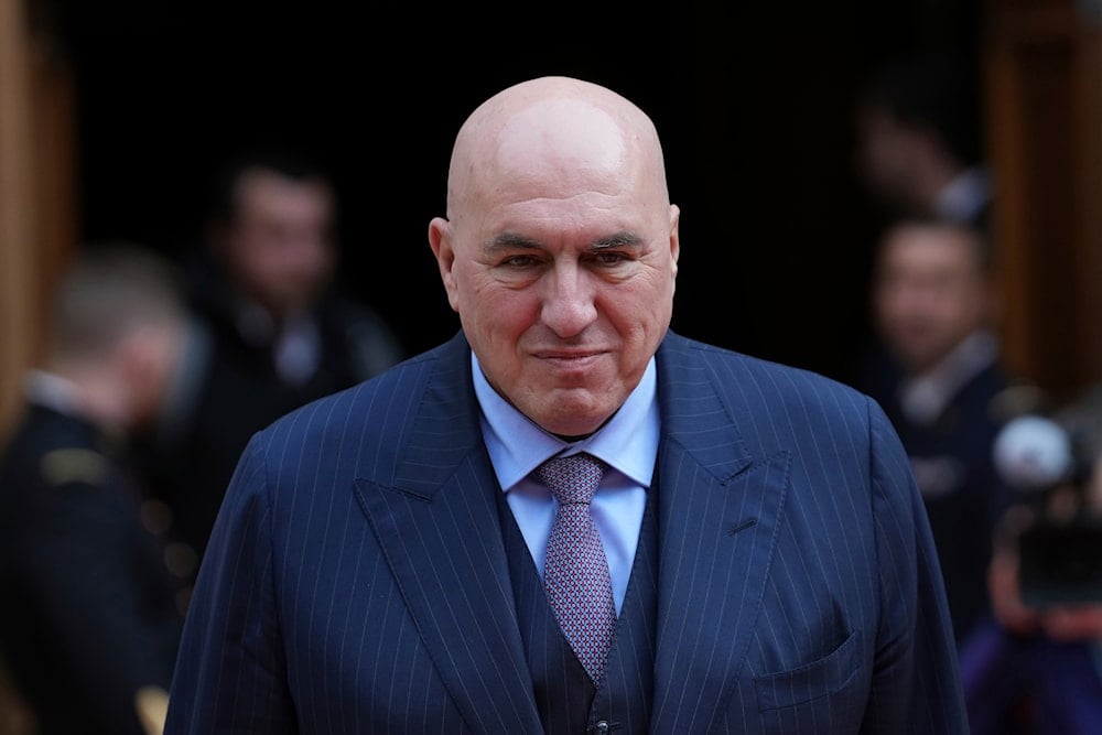 Italy's Minister of Defense Guido Crosetto arrives to discuss support for Ukraine and European defense in Paris, Wednesday, March 12, 2025 (AP)