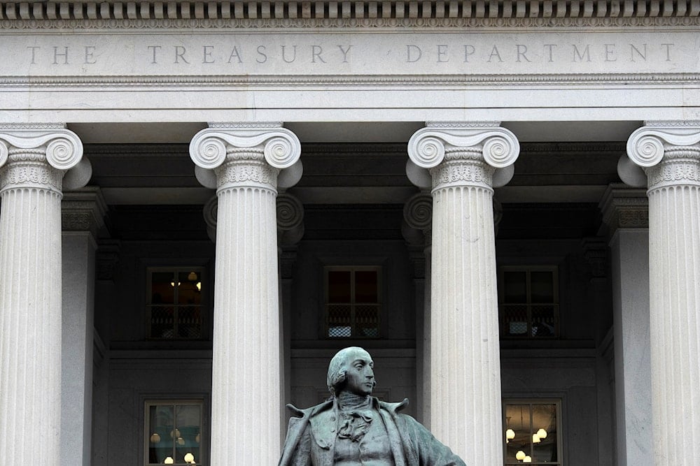 The Treasury Department building is seen, March 13, 2025, in Washington (AP)