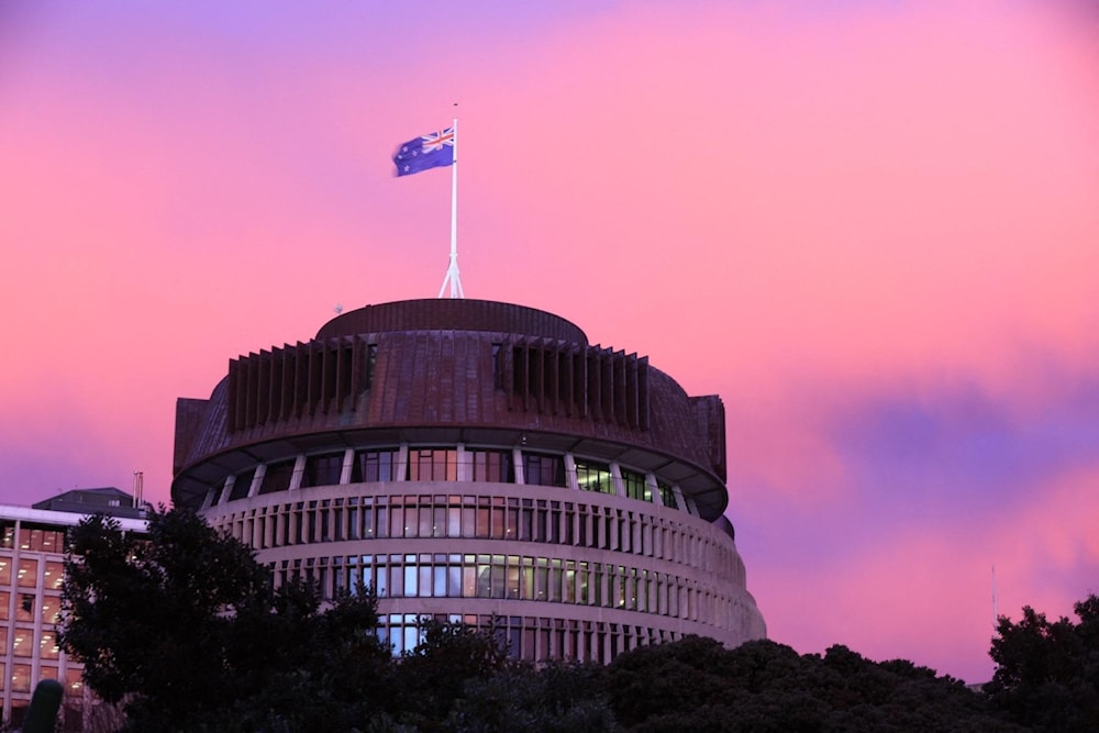 New Zealand's Parliament is pictured at dawn ahead of US Secretary of State Antony Blinken's visit to Wellington on July 27, 2023. (PHOTO / AFP)