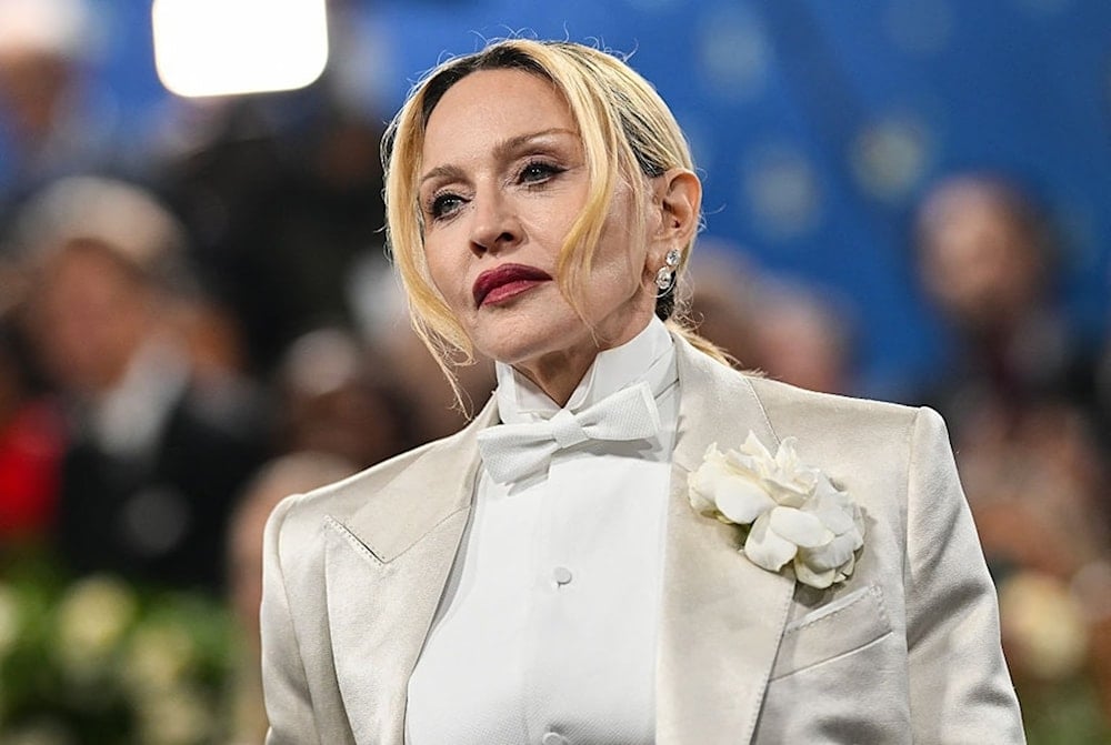 US singer songwriter Madonna arrives for the 2025 Met Gala at the Metropolitan Museum of Art on May 5, 2025, in New York. (Photo by Angela WEISS / AFP)