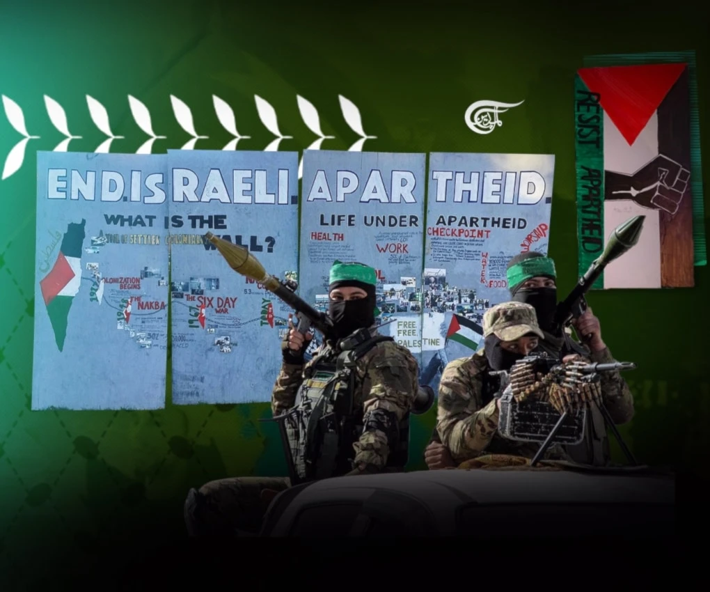 Those in Occupied Palestine, Lebanon, and Syria – directly affected by Israeli occupation and apartheid – can claim their right to armed struggle under a series of UN resolutions. (Al Mayadeen English; Illustrated by Zeinab el-Hajj)