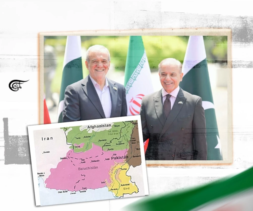 India's hand in the Balochistan quagmire was already exposed when its Naval Commander was caught red-handed in 2016, tangled up with terrorist outfits to stir the pot in Pakistan and Iran. (Al Mayadeen English; Illustrated by Zeinab el-Hajj)