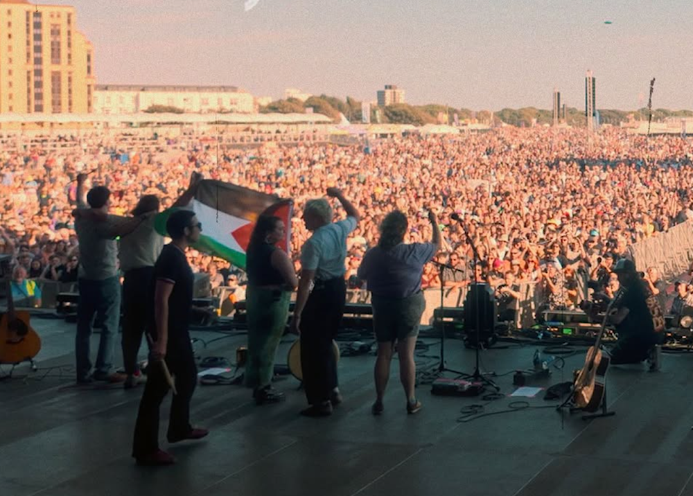 Irish band silenced at UK festival for holding Palestinian flag