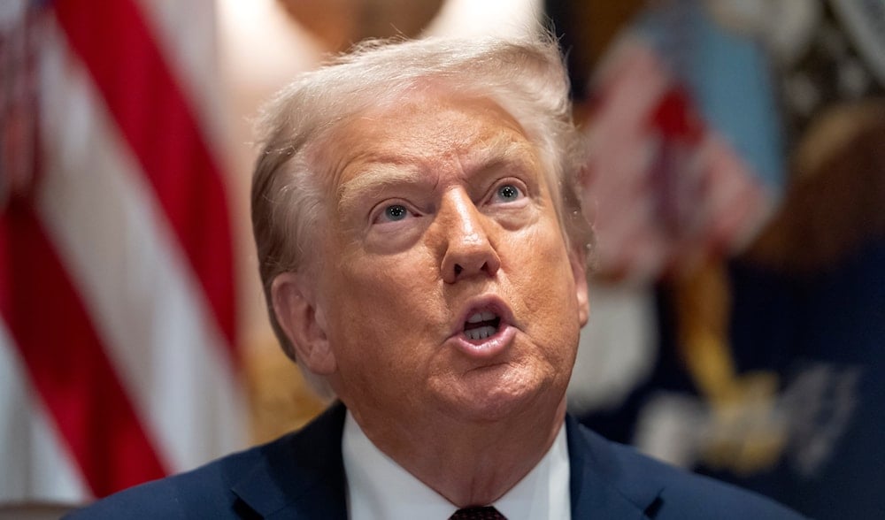 President Donald Trump speaks during a cabinet meeting at the White House, Tuesday, Aug. 26, 2025, in Washington. (AP)