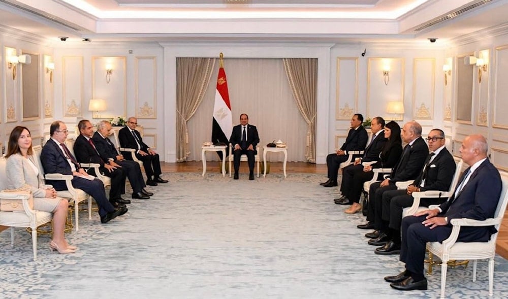 Lebanese PM Nawaf Salam and his delegation meet Egyptian president Abdel Fattah el-Sisi, FM Badr Abdelatty, and more in Egypt, August 27, 2025 (X/nawafsalam)