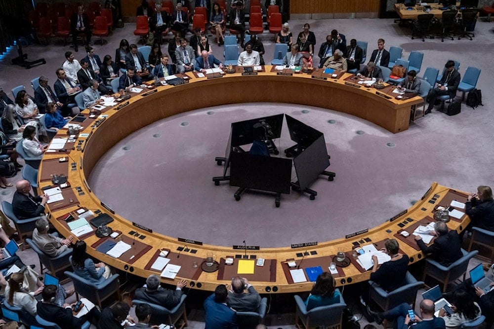 A Security Council meeting is held at the United Nations Headquarters, Tuesday, June 24, 2025. (AP Photo/Yuki Iwamura)